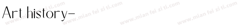 Art history字体转换